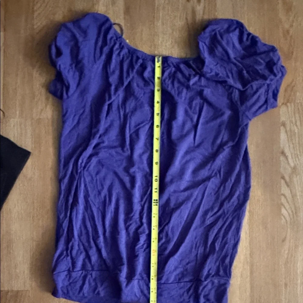 Michael Kors Rich Purple Short Sleeve Top‎